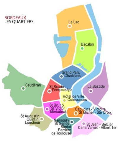 peta Bordeaux kejiranan