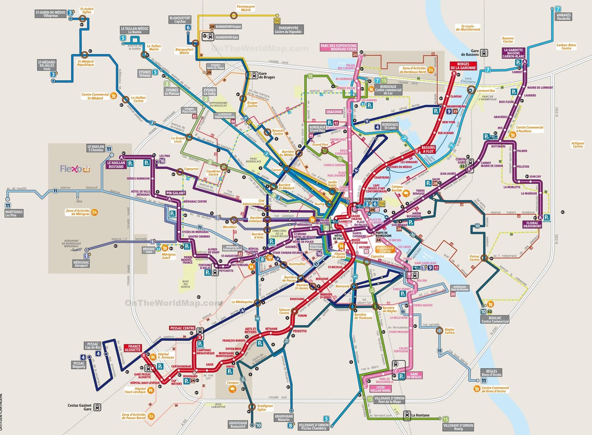 peta Bordeaux transit