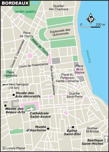 peta taman Bordeaux