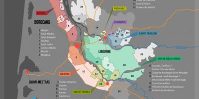 Anggur Bordeaux peta negara