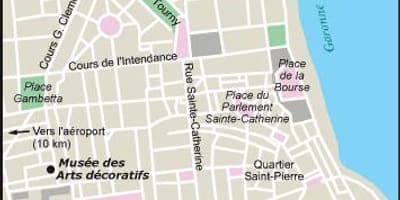 Peta taman Bordeaux