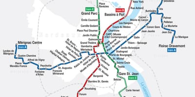 Trem peta Bordeaux perancis
